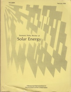 Domestic Policy Review of Solar Energy