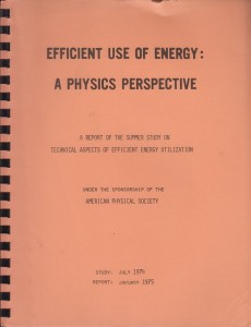 Efficient Use of Energy: A Physics Perspective